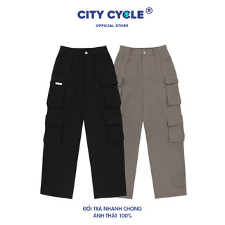 Quần ống rộng Local Brand Flat Woods City Cycle chất kaki form rộng oversize unisex