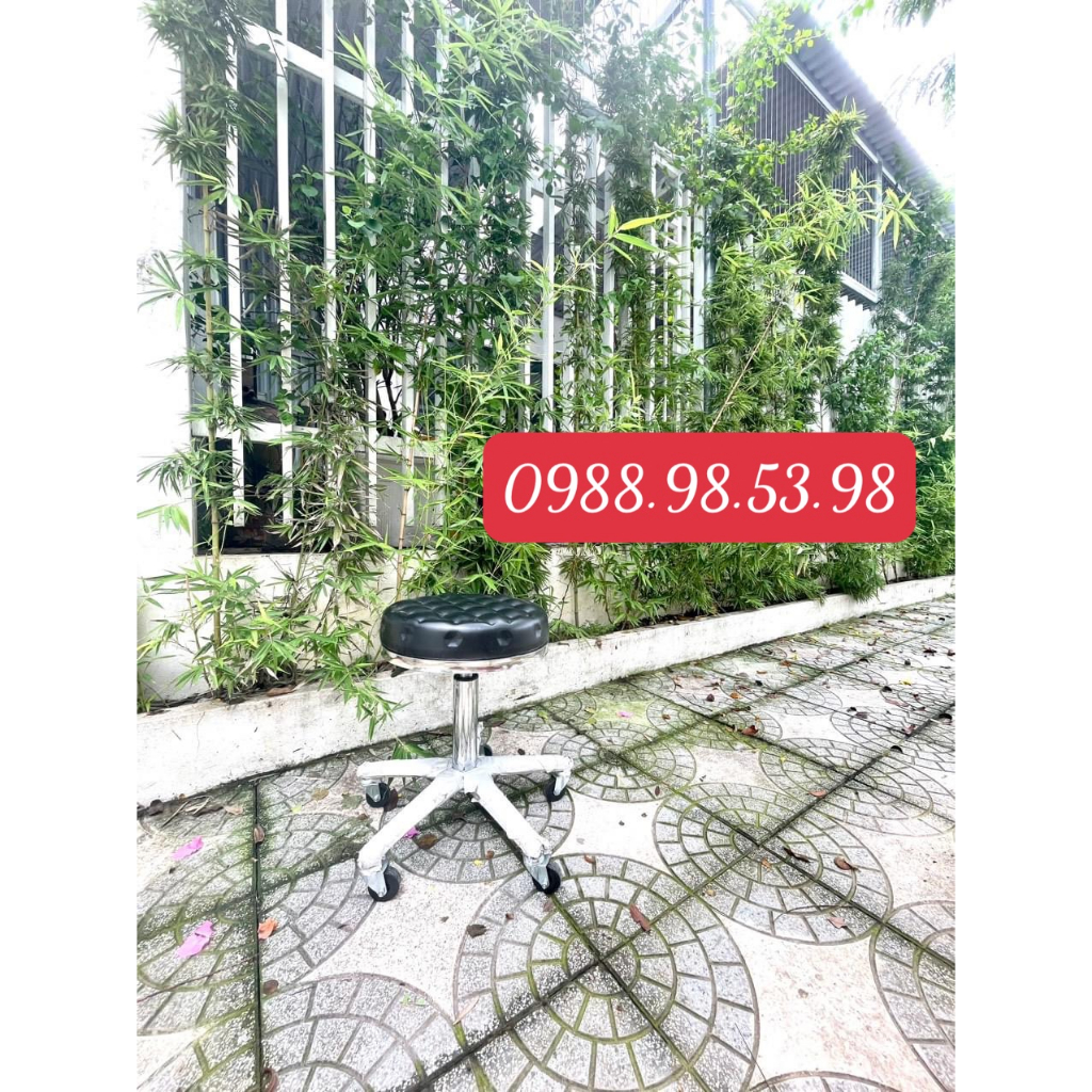 Ghế xoay múi spa chân đúc,chân khế,chân inox siêu bền,siêu chắc đẹp,có nâng hạ