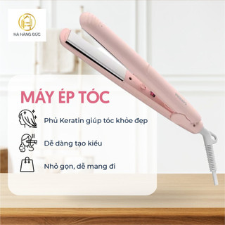 [Hà Hàng Đức] Set máy sấy tóc & máy ép tóc Philips BHP398/00, màu hồng