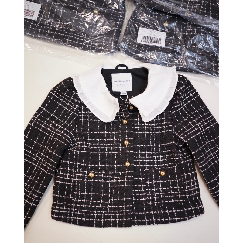 Áo dạ tweed bé gái - Janie and Jack