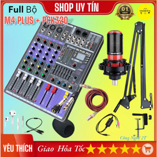Bộ livestream mixer m4 và micro pck320: kết hợp hoàn hảo cho trải nghiệm livestream chất lượng