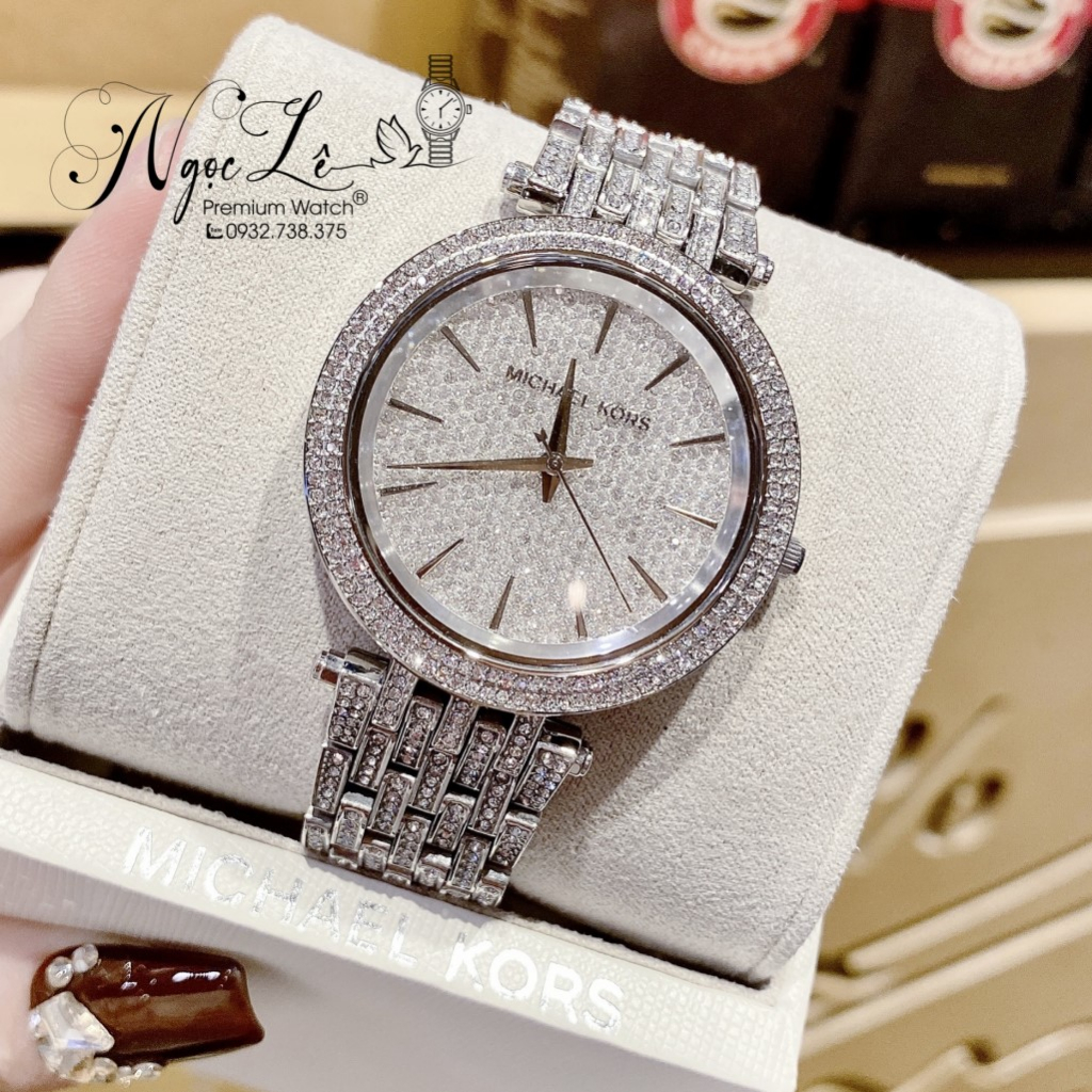 Đồng Hồ Nữ Michael Kors MK3779 Dây Kim Loại Màu Bạc 39mm