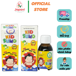 Siro ăn ngon Kid SuMo orihiro 100ml cải thiện tầm vóc cho bé hỗ trợ biếng ăn tăng cân