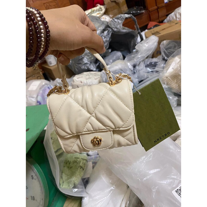 Sẵn trắng sale 150k túi miocrakoly chính hãng săn sale ảnh thật cuối ib chọn màu