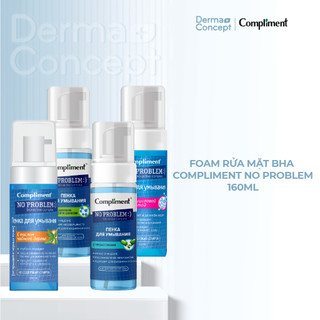 Foam rửa mặt BHA Compliment No Problem làm sạch sâu, giảm viêm & mụn 160ml