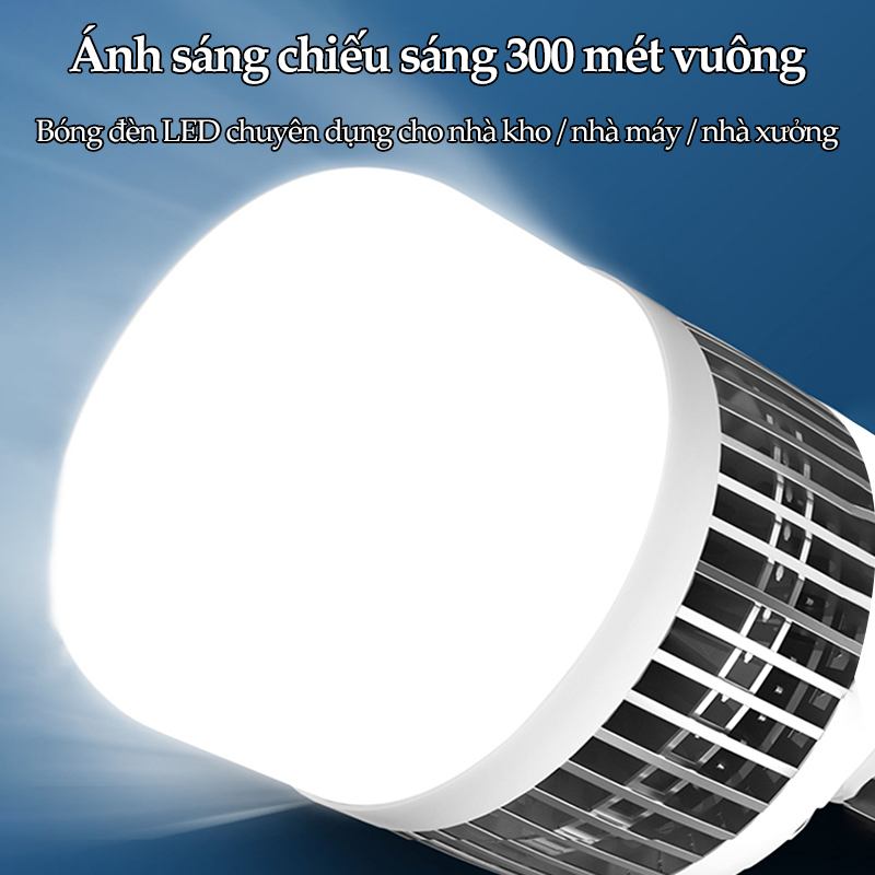 Bóng đèn LED 200W 150W 100W 50W siêu sáng tiết sáng tiết kiệm điện thân kín chống nước mưa Ánh sáng trắng Ốc vít E27