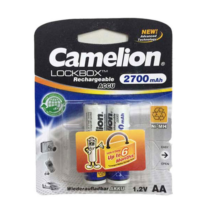 4 viên Pin sạc Camelion AA 2700mAh