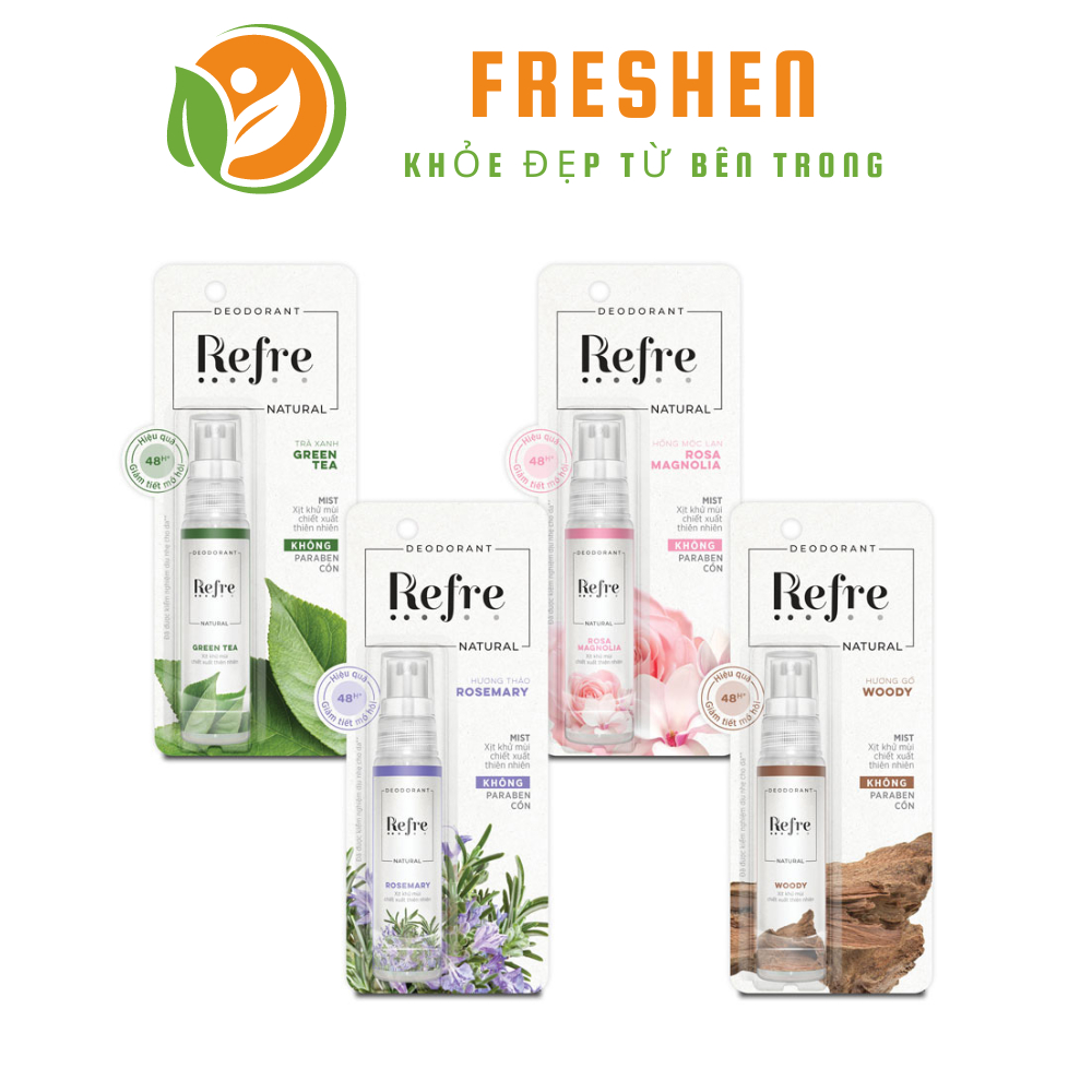 Xịt Khử Mùi Refre Natural 30ml