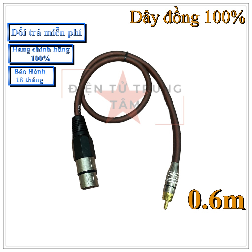 Dây Rắc Cái Ra AV  độ dài 0,6m - 0,8m - Giá 1 sợi