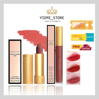 Son Gucci Rouge A Levres Matte Lipstick. chất son lì hoàn hảo, siêu mịn lên màu siêu chuẩn. Hot 2021