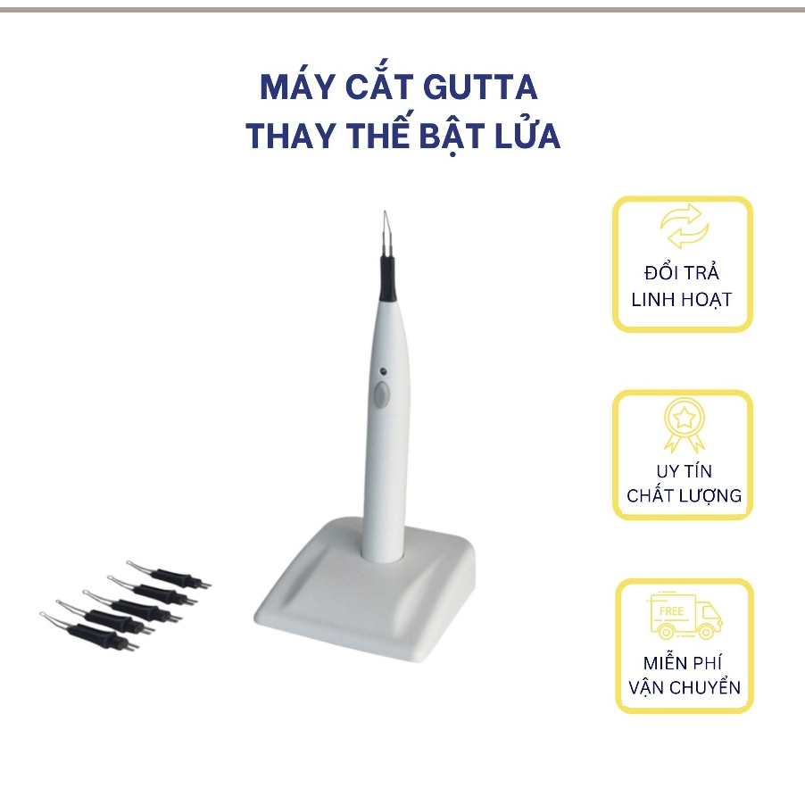 Máy cắt GUTTA thay thế cho bật lửa dùng trong nha khoa có 4 đầu cắt các size