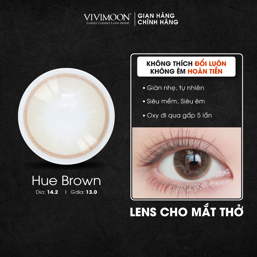 20 mẫu lens cận cho mắt thở Hàn Quốc kính áp tròng VIVIMOON