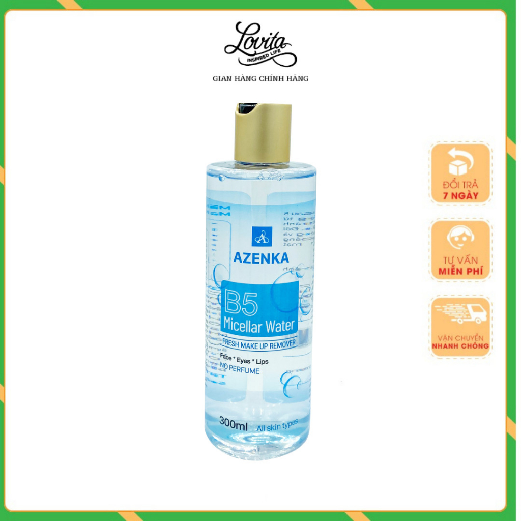 Nước tẩy trang B5 Azenka Micellar Water fresh make up remover 300ml
