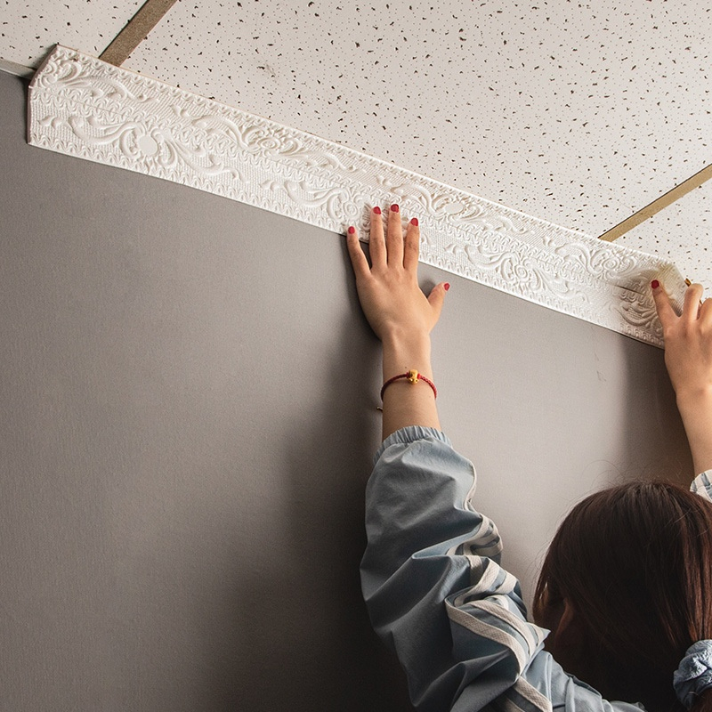 - Xốp Viền 3D Dán Chân Tường Khe Cửa Trang Trí Nhà Cửa Chống Thấm Nước Giá Rẻ