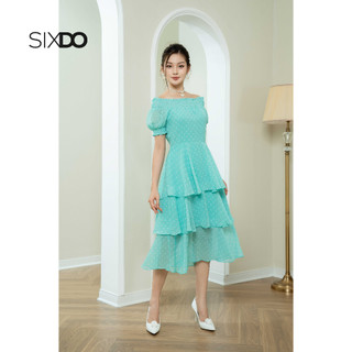 Đầm voan chấm bi
