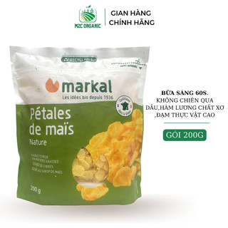 Ngũ cốc hữu cơ bắp (ngô) cán dẹp Markal 200g ăn sáng,làm bánh,bột chiên xù healthy