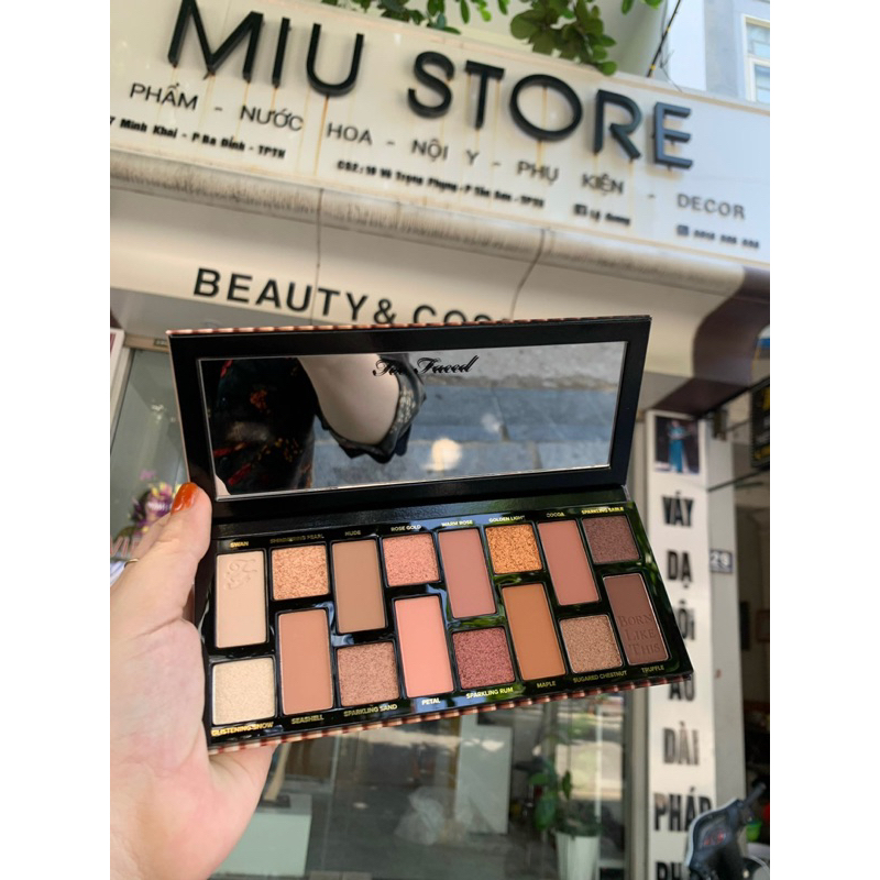 Bảng mắt Too Faced 16 ô nhiều màu sắc tone đất hiệu ứng lì trang điểm tự nhiên