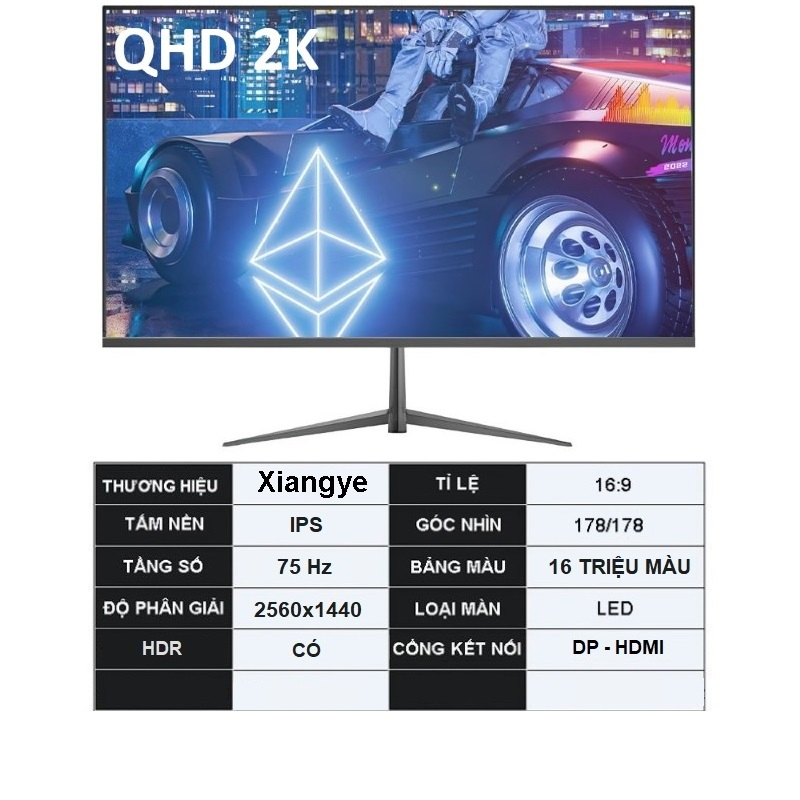 Màn Hình Máy Tính 24 inch QHD 2K  75hz