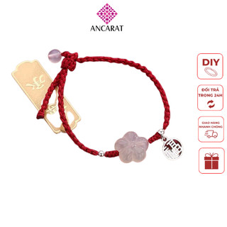Vòng tay chỉ đỏ handmade charm chữ Phúc - ANCARAT
