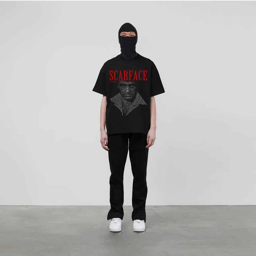 Áo Thun SCARFACE basic ĐEN