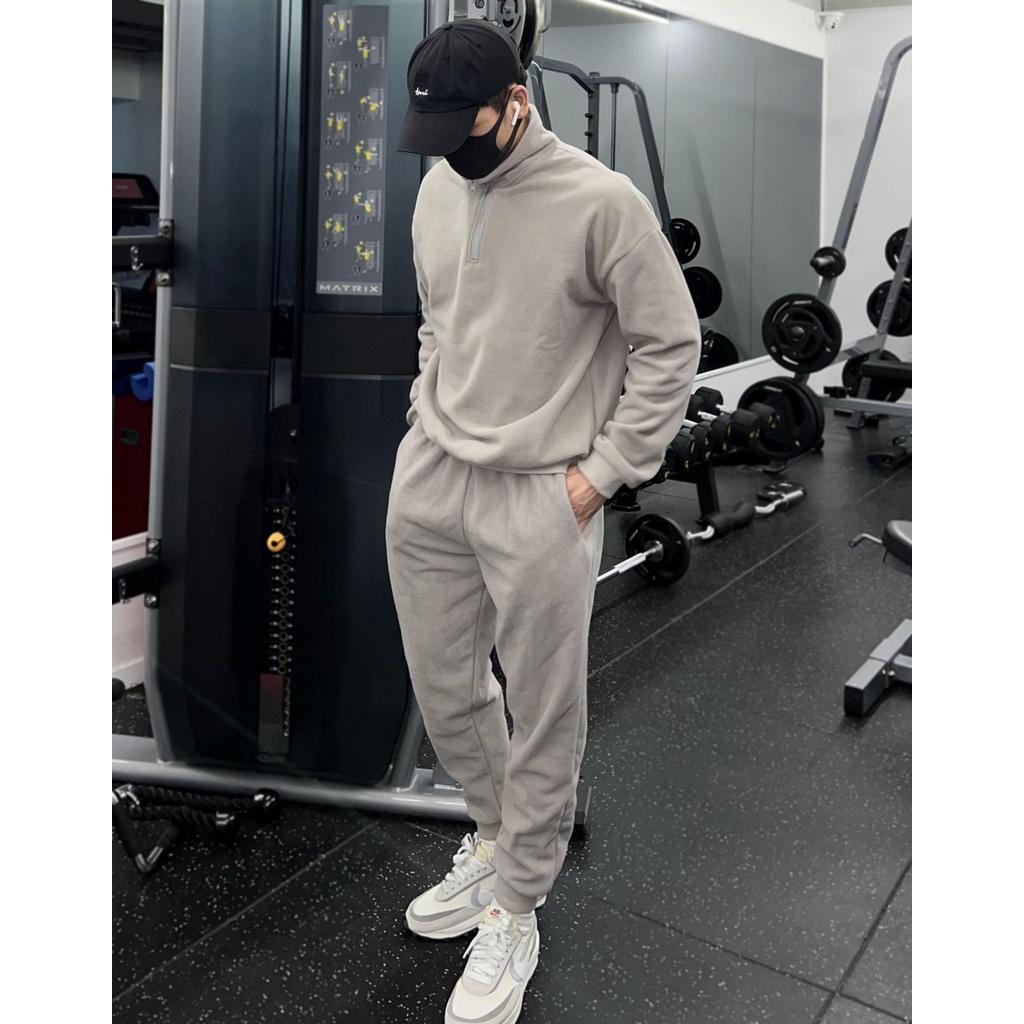 Bộ Quần Áo Nỉ Nam Dài Tay Cotton Cao Cấp Quần Dài Nỉ Nam Áo Nỉ Dài Tay Nam BE MINE MQD 007