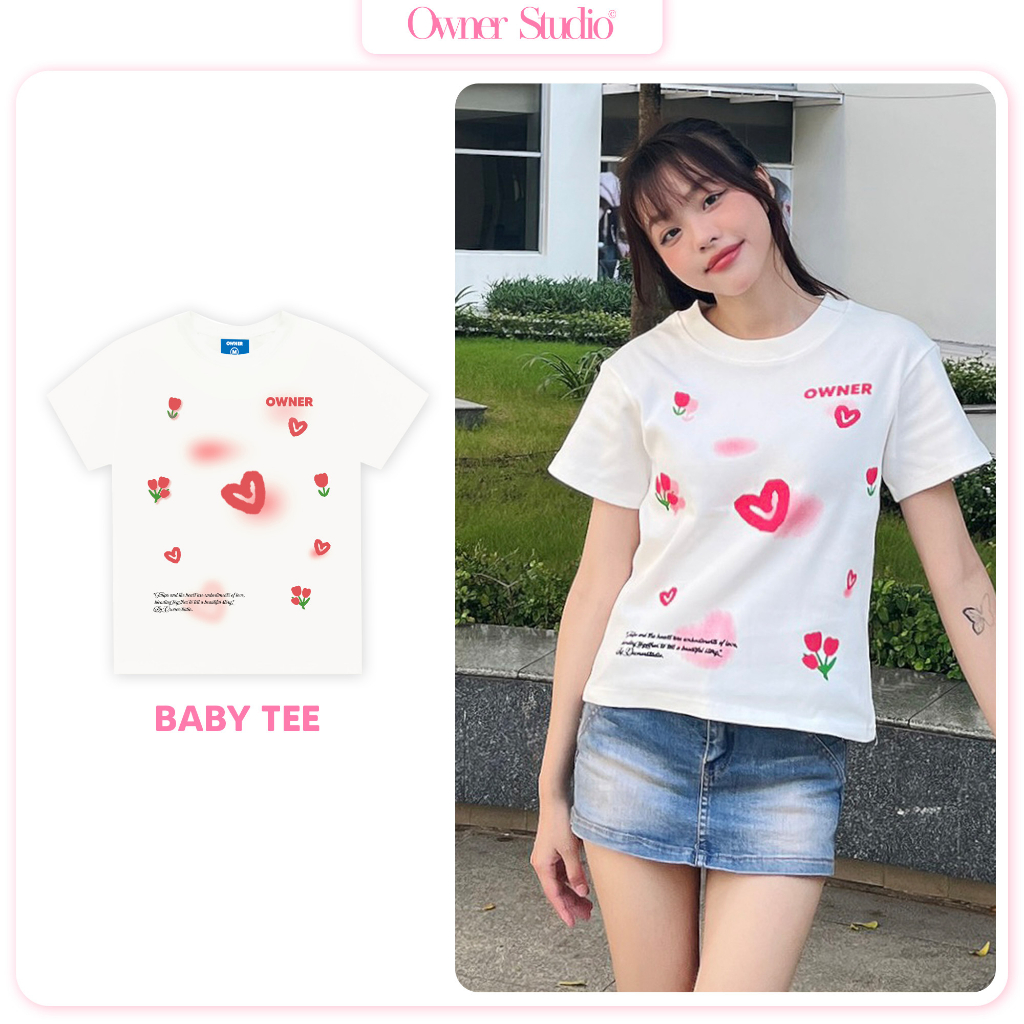 Áo Thun Nữ Local Brand Faded Baby Tee Owner Ôm Body