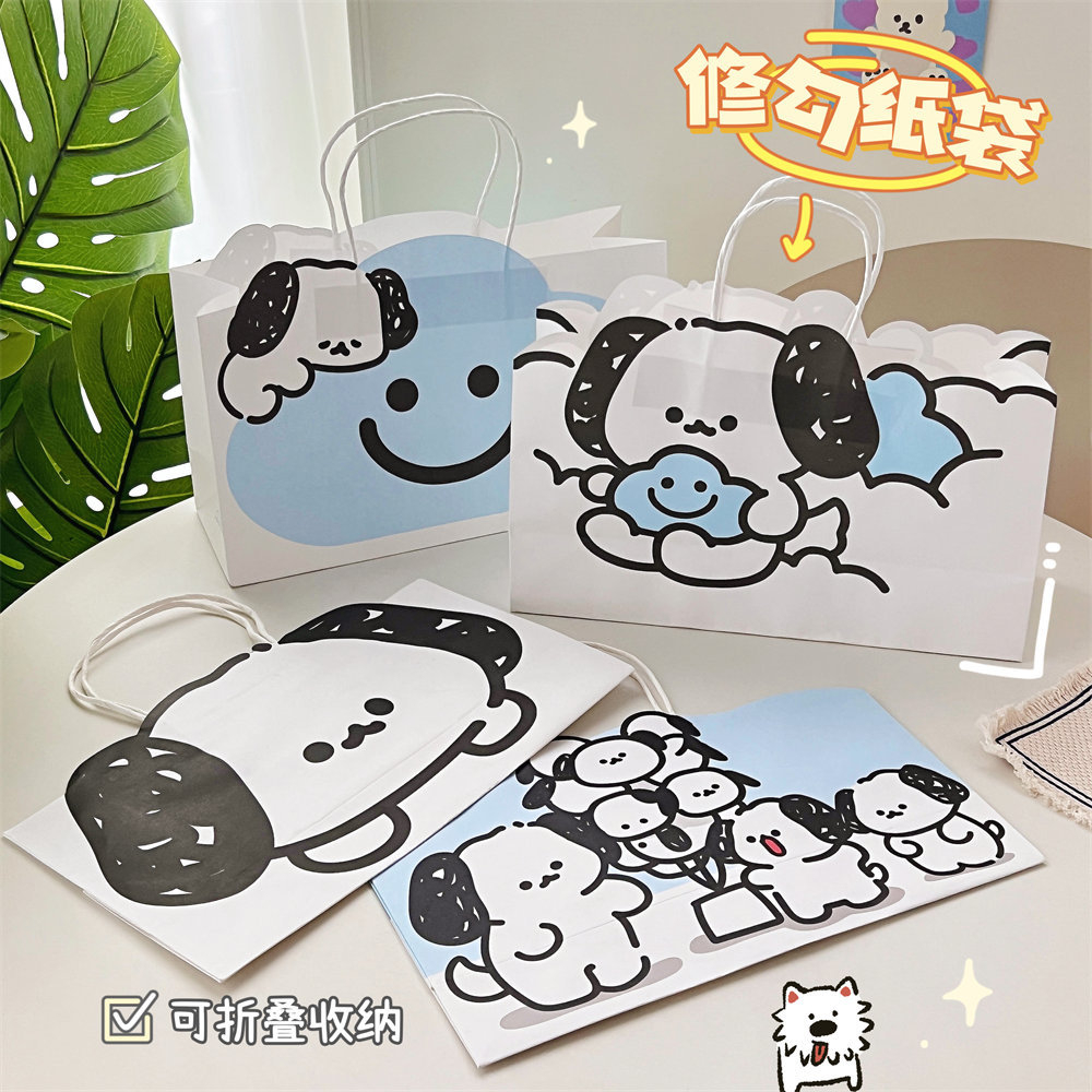 Túi Giấy Đựng Quà Có Quai Xách Nhiều Mẫu Nhiều Kích Thước Hoạ Tiết Hoạt Hình Dễ Thương