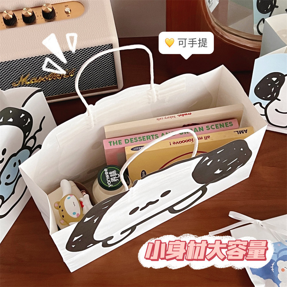 Túi Giấy Đựng Quà Có Quai Xách Nhiều Mẫu Nhiều Kích Thước Hoạ Tiết Hoạt Hình Dễ Thương