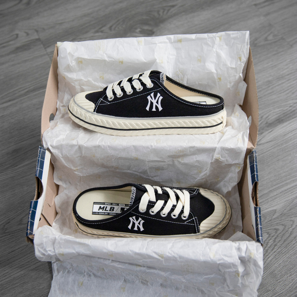 Giày MLB Playball Origin Mule màu Đen Chính Hãng