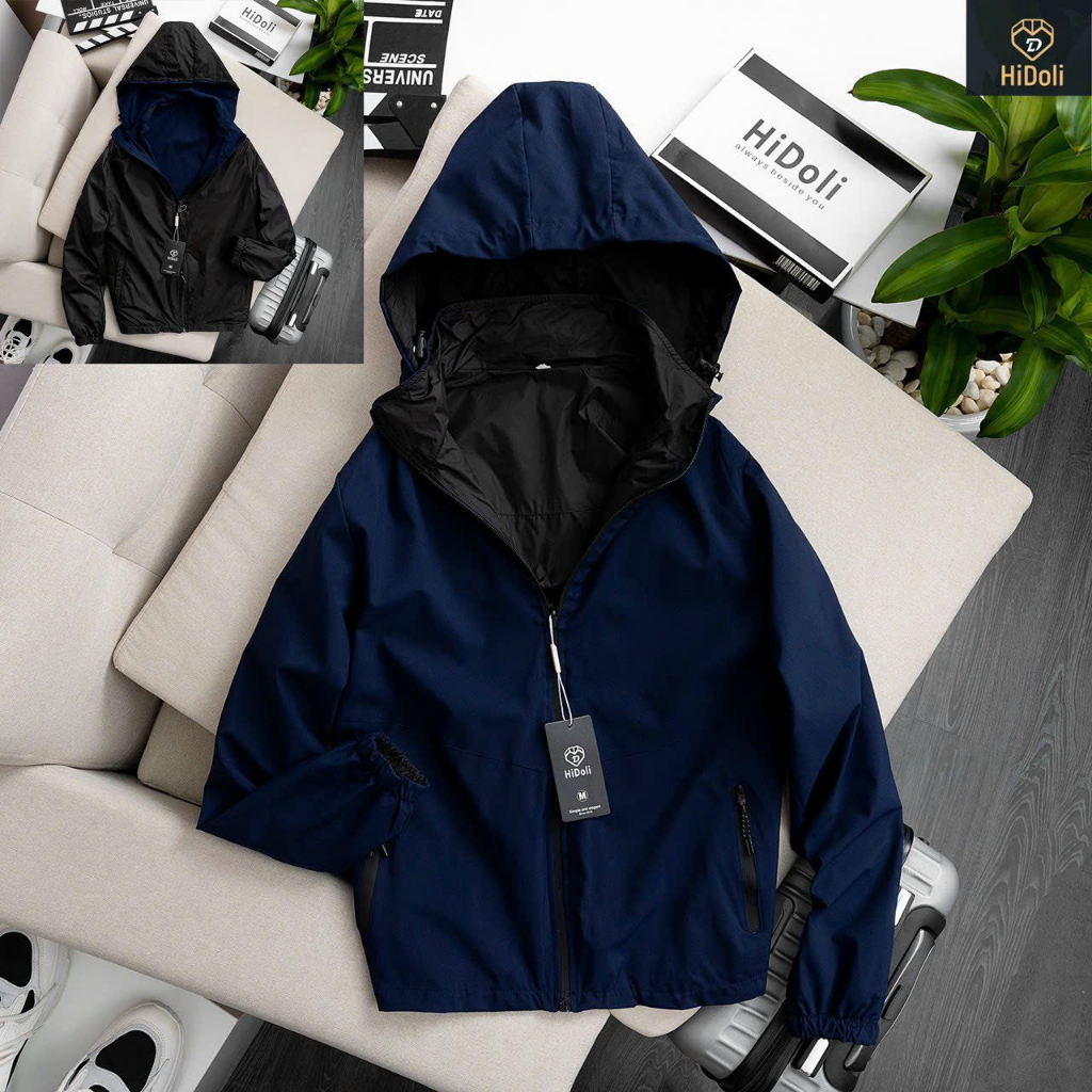 Áo khoác gió cao cấp 2 lớp, chống nước,chống gió, ngăn tia UV tuyệt đối thời trang nam MENSWEAR