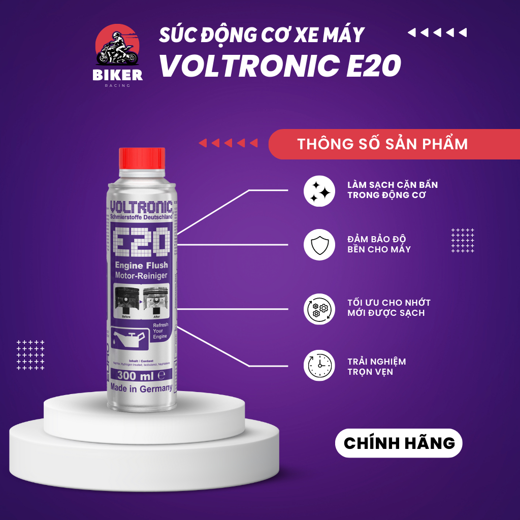 Dung dịch súc rửa động cơ VOLTRONIC E20 Engine Flush