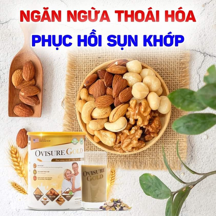 Combo 2 Lon Sữa Hạt Ovisure Gold Giúp Xương Chắc Khoẻ