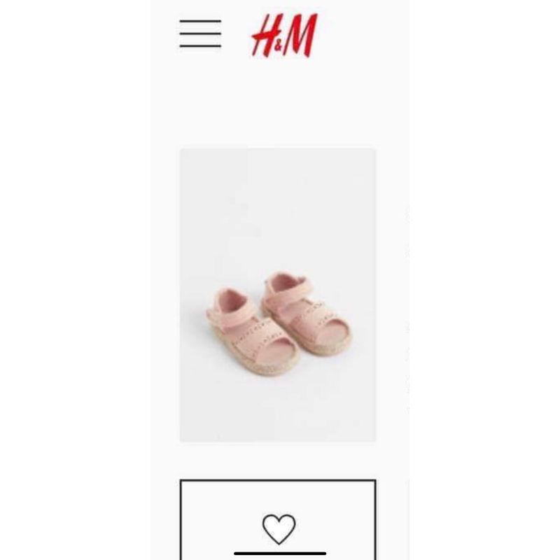 [Hm auth] Giày Sandan bé Gái Hm