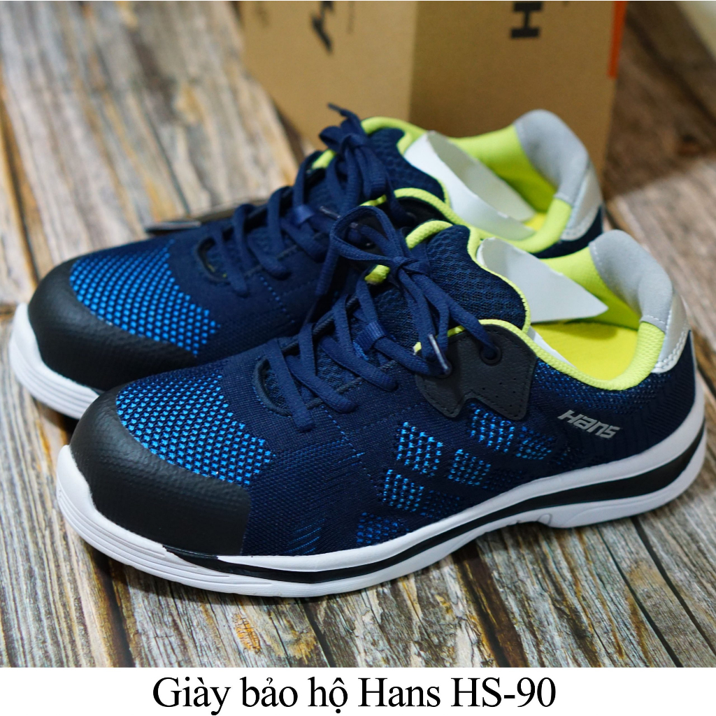Giày bảo hộ lao động nam siêu nhẹ Hans HS90 Hàn Quốc - Giày chống đinh nam dáng thể thao thời trang -kỹ thuật công trình