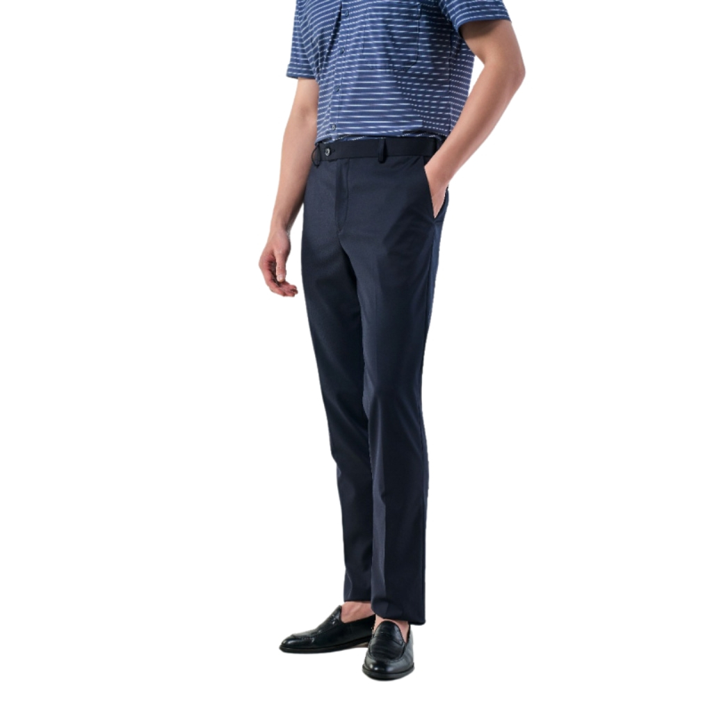 Quần âu tây nam công sở cao cấp OWEN QST231505  màu navy vải polyester mềm mát