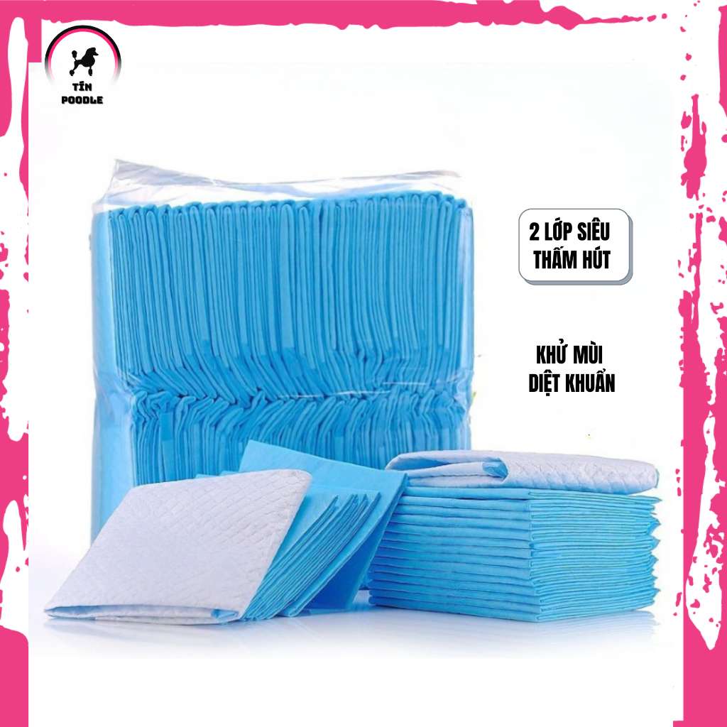 Tã lót chuồng cho chó ⚡FREE SHIP⚡ siêu thấm hút 2 lớp, khử mùi và diệt khuẩn