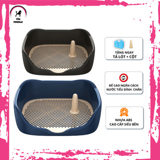 Khay vệ sinh cho chó đực và cái ⚡FREE SHIP⚡nhựa cao cấp, thành cao chống văng nước ra sàn