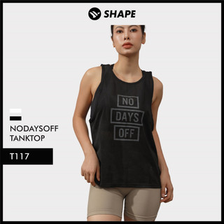 Áo tank lưới ba lỗ thể thao nữ in chữ cho nữ Shape No days off [T117]