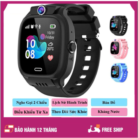 Đồng Hồ Thông Minh Trẻ Em Y31, Lắp Sim Nghe Gọi - Định Vị Cảnh Báo Nguy Hiểm, Chống Nước PX7 Có Tiếng Việt