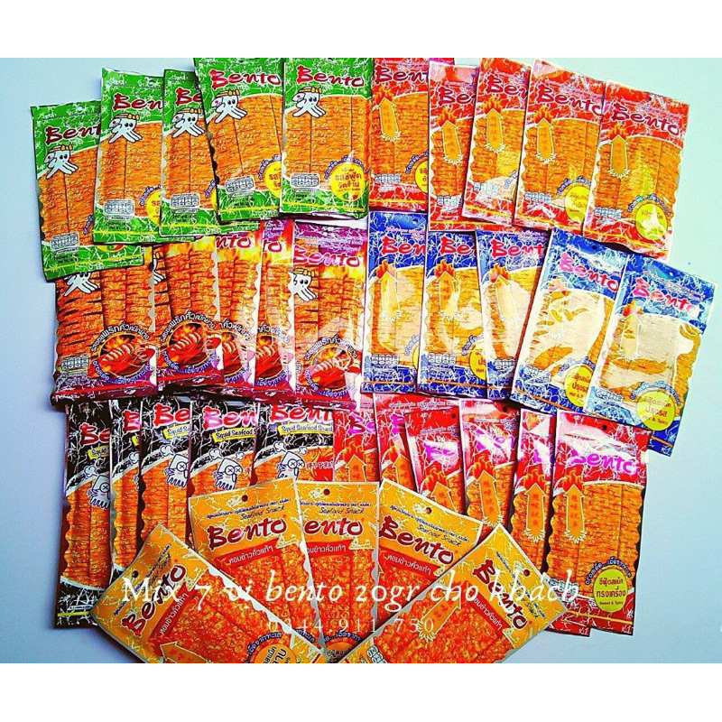 Mực Bento Thái Lan gói nhỏ-1 gói mực Bento Thái Lan cay ngon