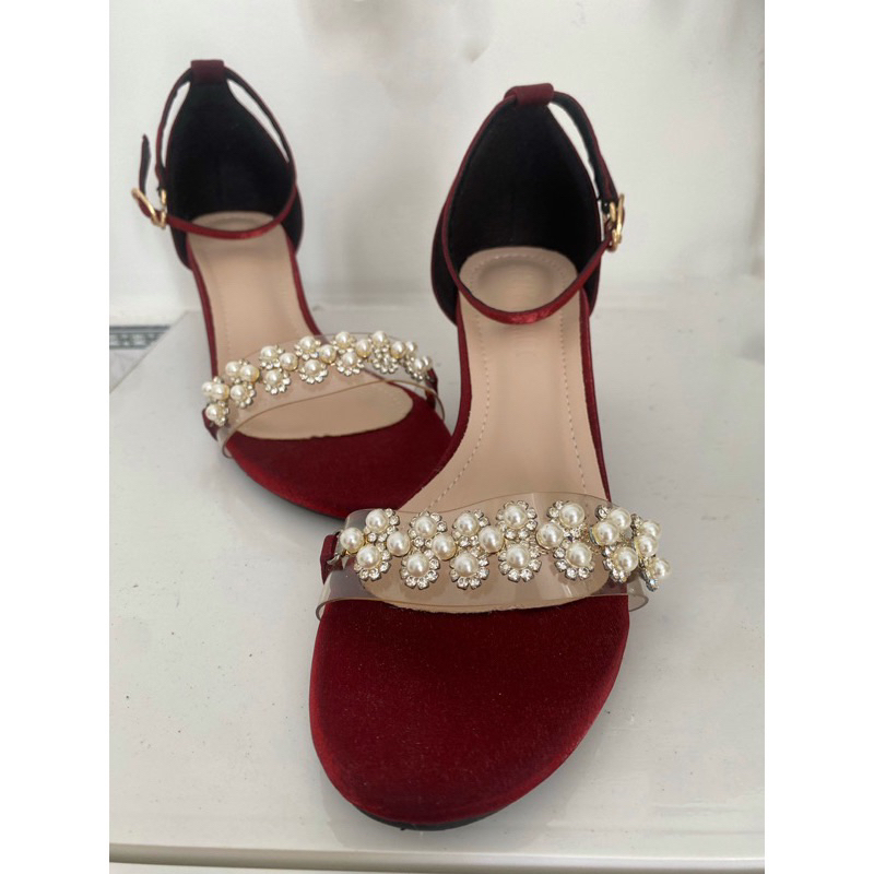 Giầy dép cao gót QC hàng xịn êm chân new>95% size 35