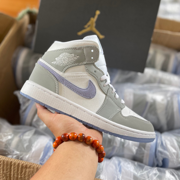 Giày thể thao JOR.DAN mid hot hành cho nam nữ, Giày sneaker JD Mid hồng đen- đỏ mận-hồng đen-xám xanh hàng S.Cấp full pk