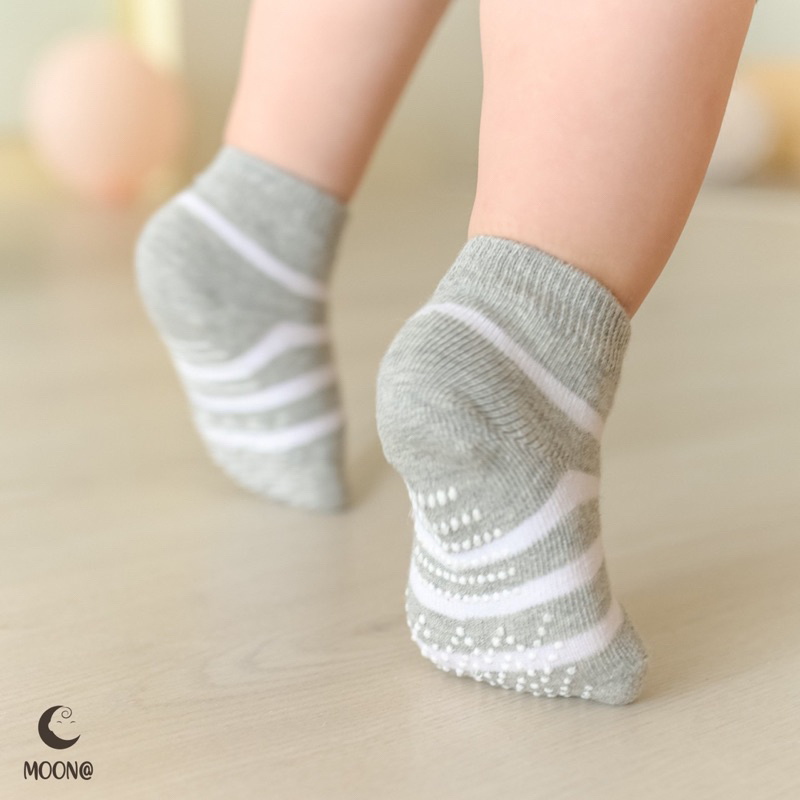 Set 2 đôi vớ/tất chân Mipbi/Moon chất cotton mềm cho bé