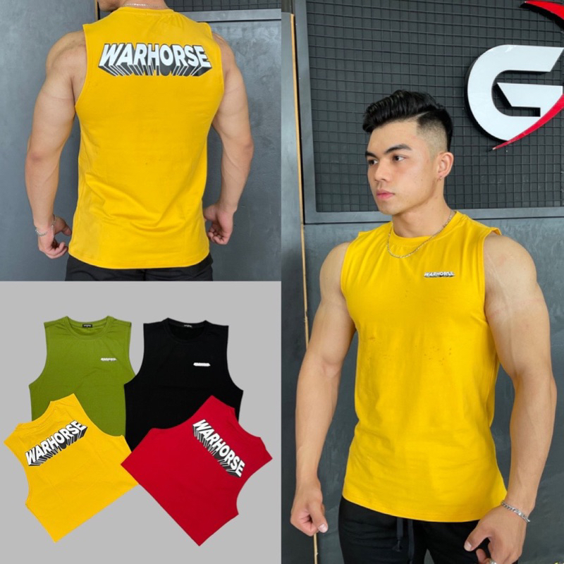 Áo tank top WARHORSE ,áo sát nách COTTON phom thoải mái