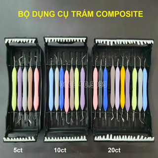 Bộ trám composite cán nhựa 5 chi tiết, 7 chi tiết, 10 chi tiết