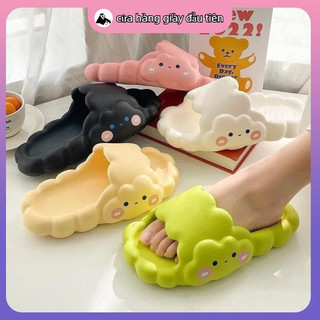 Dép bánh mì nữ hình đám mây siêu dễ thương phối được với nhiều kiểu trang phục, chất liệu EVA cao cấp, đế cao 3cm
