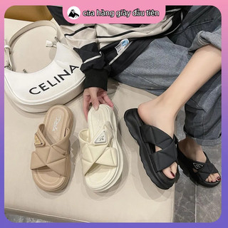 【Giao hàng trong ngày】Dép mùa hè đơn giản đế mềm chống trượt tăng 5CM