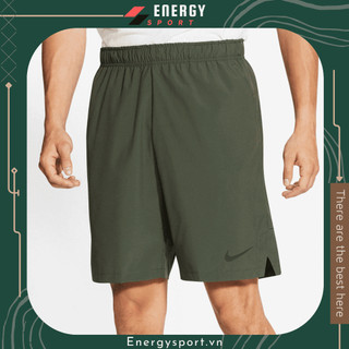 Quần short thể thao nk flex woven training xanh rêu -cu4945-337
