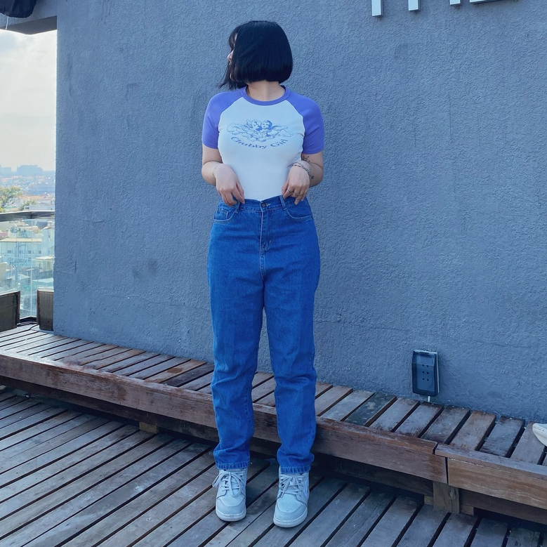 (SEPTEMBER - 3104) QUẦN BAGGY JEAN XANH ĐẬM