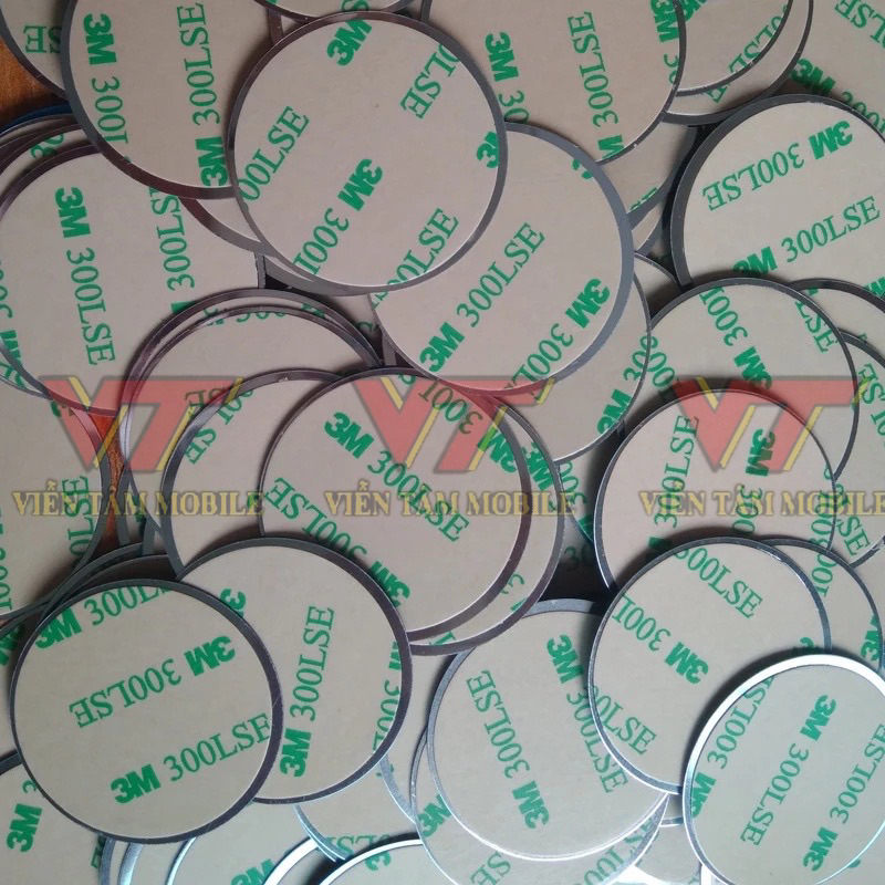 Miếng Dán Kim Loại Hình Tròn Hít Nam Châm Dùng Để Giữ Điện Thoại / Máy Tính Bảng